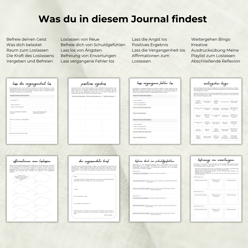 Lass es endlich los - Journal
