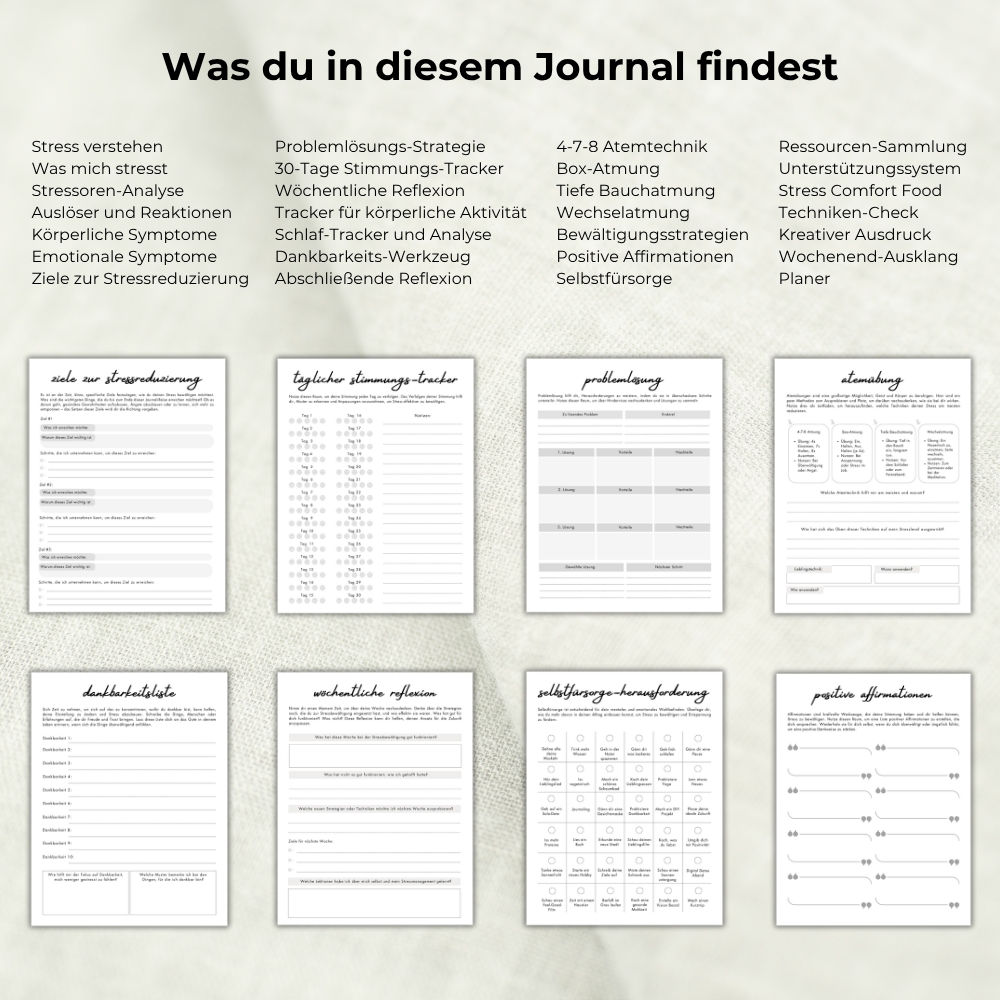 Stress Management - Journal